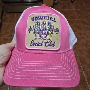Pink Cowgirl Social Club Trucker Hat